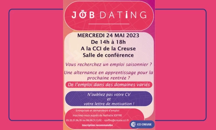 vignette Job Dating des métiers saisonniers et de l’alternance 2023 en Creuse