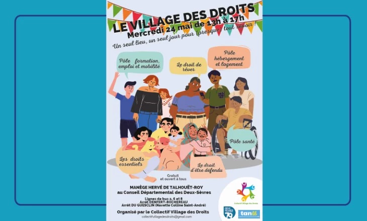 Vignette village des droits 2023 à Niort