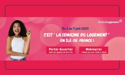 Visuel de la semaine du logement en Île-de-France 2023