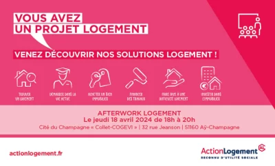 Vignette de l'afterwork Logement 2024 avec la Communauté de Commune de la Grande Vallée de la Marne