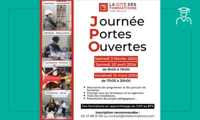 Vignette de l'édition 2024 des Portes Ouvertes de la Cité des Formations de Tours