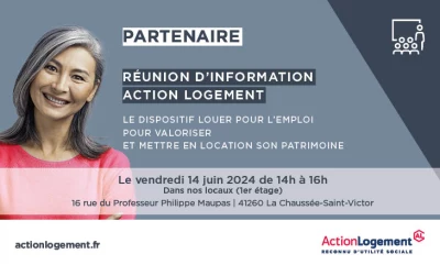 Vignette de la présentation du dispositif Louer pour l’Emploi aux partenaires 41