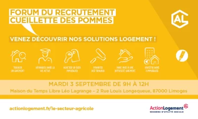 Vignette Forum de recrutement lors de la cueillette des pommes (87) 2024