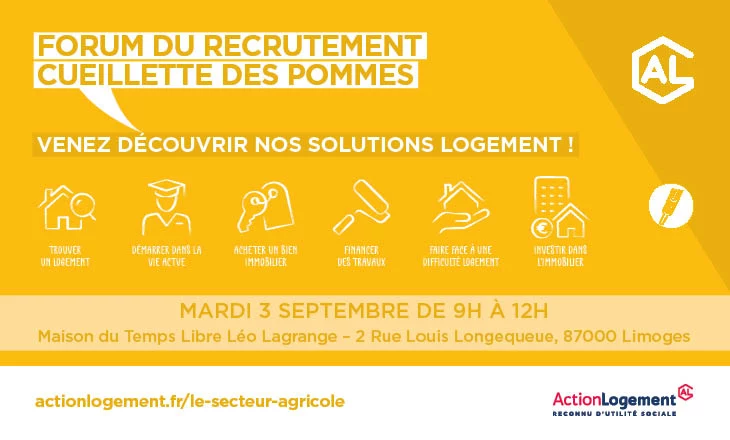 Vignette Forum de recrutement lors de la cueillette des pommes (87) 2024