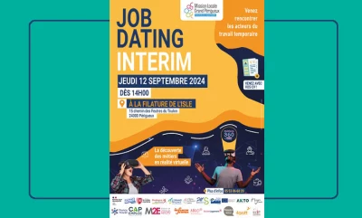 Vignette Job Dating pour de l’intérim à Périgueux 2024