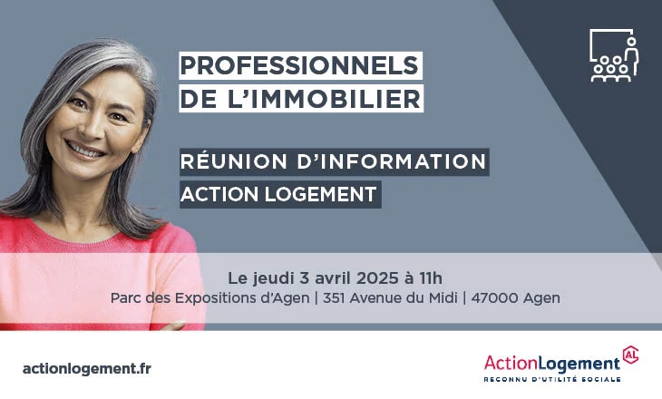 Vignette de la réunion d'information des agences immobilières à Agen 2025