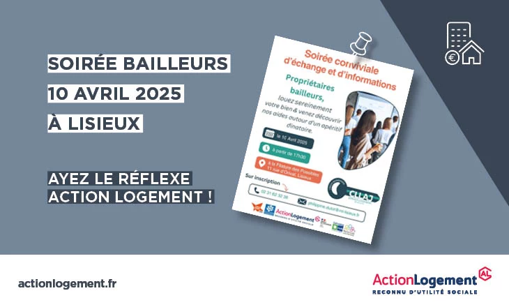 Vignette de la soirée bailleurs à Lisieux avril 2025