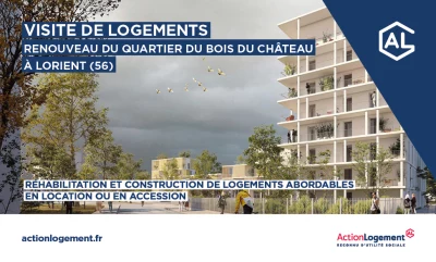 Vignette du renouveau du quartier du Bois du Château à Lorient 2025