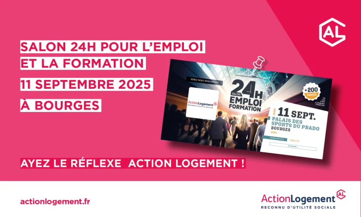 Vignette du salon 24H pour l'emploi et la formation à Bourges 2025