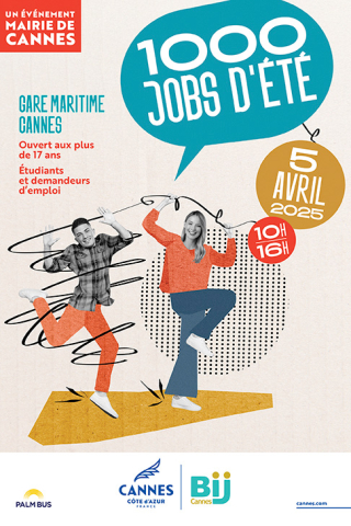 Visuel du salon 1000 jobs d'été Cannes 2025