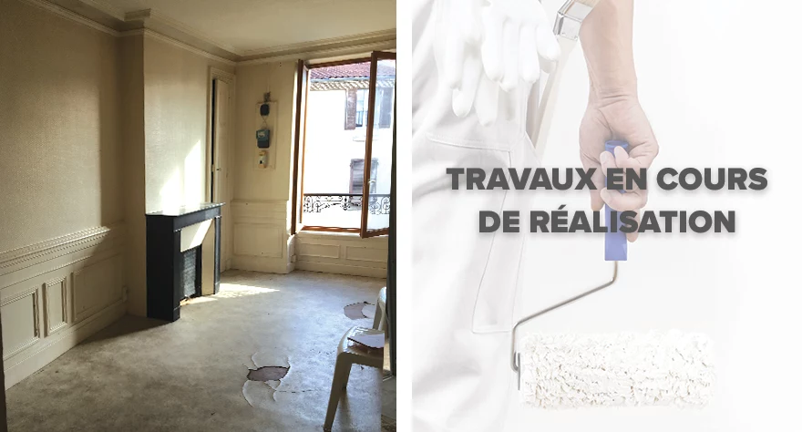 Travaux en cours, intérieur des logements