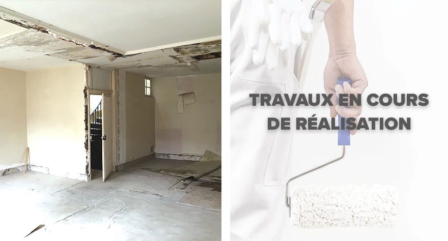 Travaux en cours, intérieur des logements