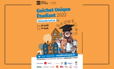 Vignette Guichet Unique Etudiant Troyes 2022 dématérialisé