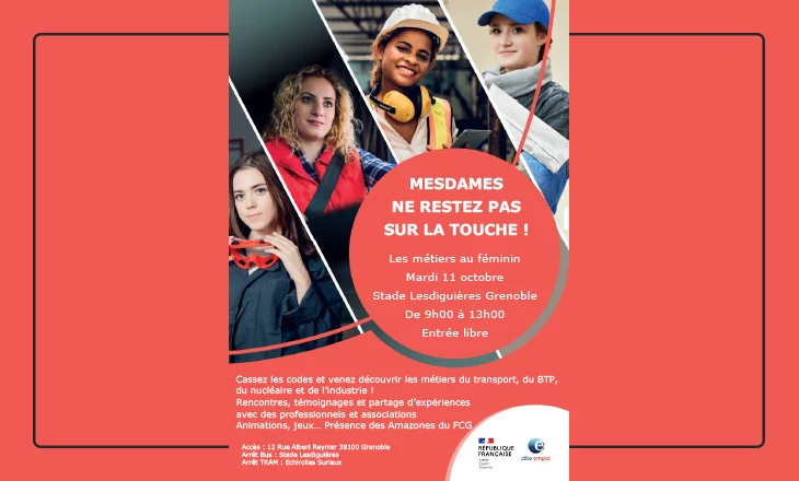 Vignette Semaine nationale du BTP « Mesdames, ne restez pas sur la touche » 2022