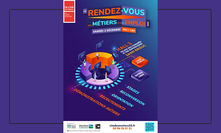 Vignette du Rendez-vous des Métiers et de l’Emploi à Saint-Brieuc 2022