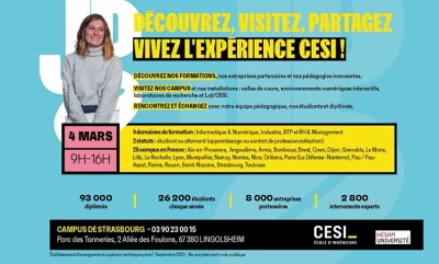 Vignette de la Journée Portes Ouvertes du CESI à Strasbourg 2023