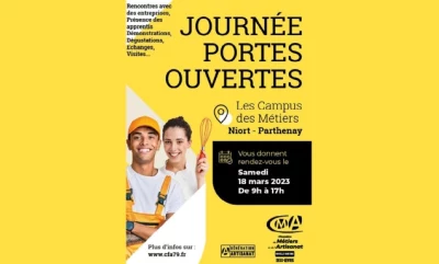 Vignette de la Journée Portes Ouvertes 2023 du Campus des Métiers à Niort