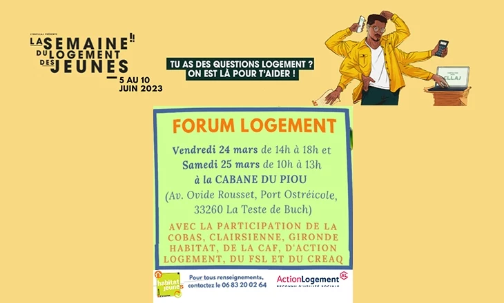 Vignette Forum Logement organisé par l’UNCLLAJ à La Teste de Buch