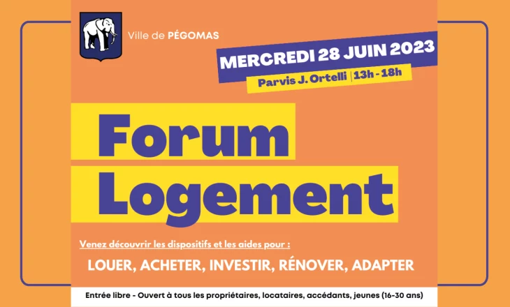 Vignette du forum logement de Pégomas 2023