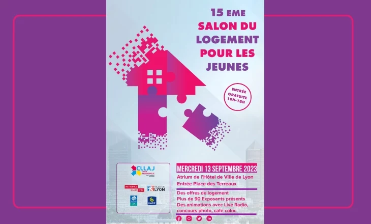 Vignette de la 15ème édition du salon du Logement pour les jeunes au CLLAJ de Lyon