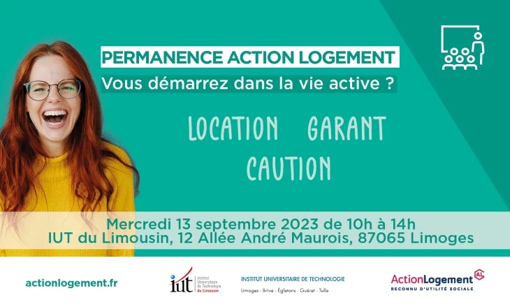 Vignette de la permanence Action Logement à IUT du Limousin
