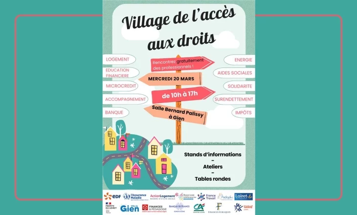 Vignette de village de l’accès aux droits à Gien 2024