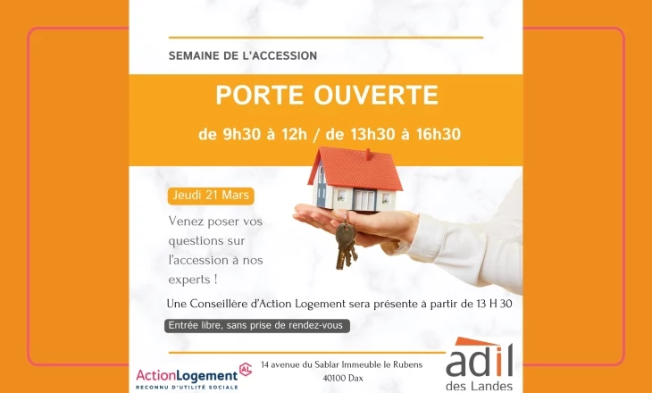 Vignette de la journée portes ouvertes 2024 spéciale accession avec l’ADIL 40