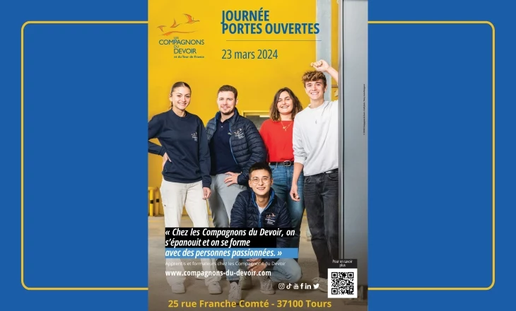 Vignette de la journée portes ouvertes 2024 organisée par Les Compagnons du Devoir