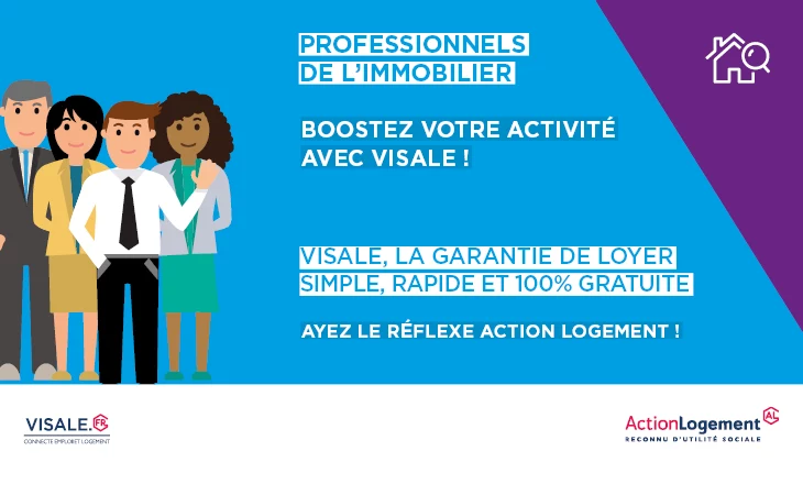 Visuel Professionnels de l'immobilier pour la garantie Visale