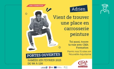 Visuel de la Journée Portes-Ouvertes du CMA formation 2025 à Bordeaux