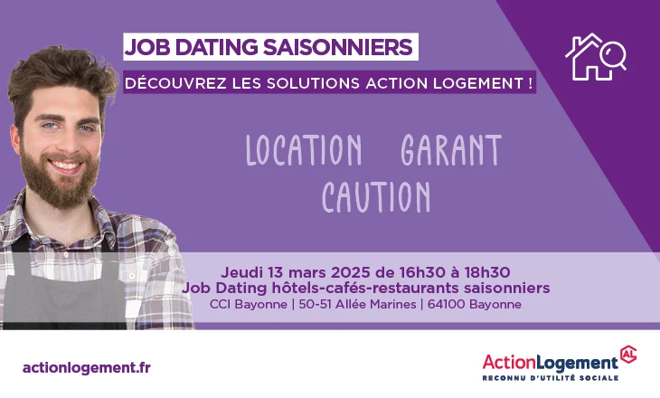 Vignette du Job Dating hôtels-cafés-restaurants saisonniers Bayonne 2025
