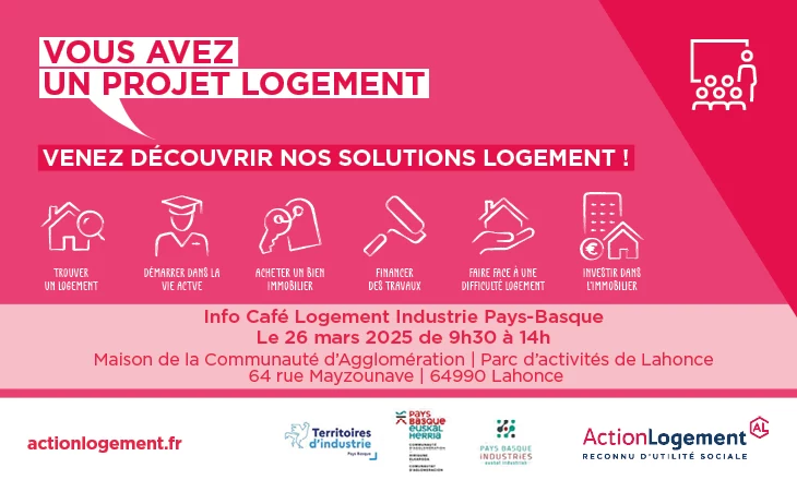 Vignette Info Café Logement Industrie Pays-Basque 2025 à Lahonce