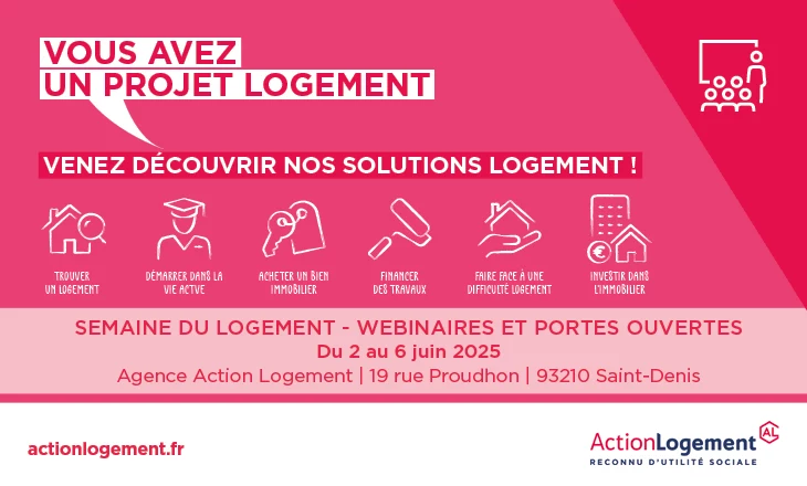 Vignette de la semaine du logement d'Action Logement à Saint-Denis 2025