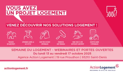 Visuel de la semaine du logement à Saint-Denis en octobre 2025