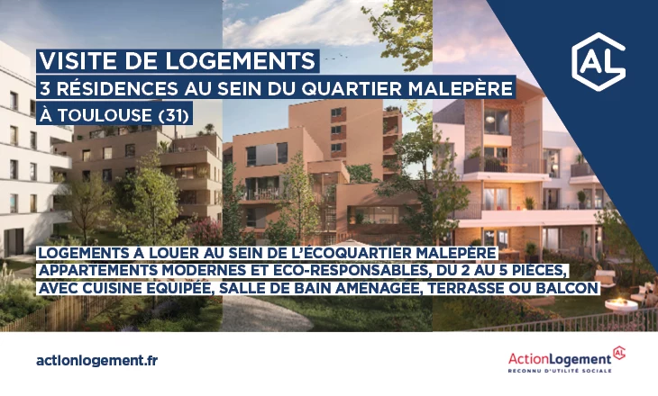 Vignette des JPO des résidences de logements à louer à Toulouse à l'écoquartier de Malepère 2025
