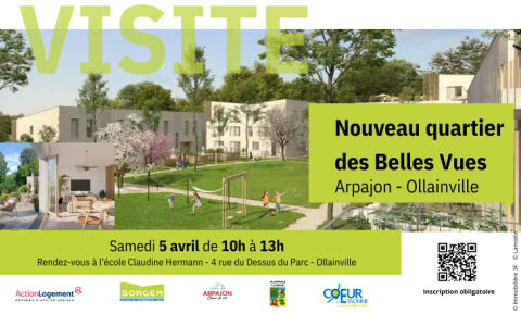 Vignette nouveau quartier des Belles Vues Arpajon Ollainville 2025