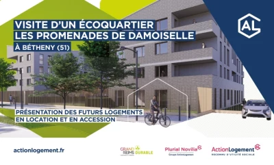 Vignette de la découverte du futur quartier de Bétheny "Les Promenades de Damoiselle"